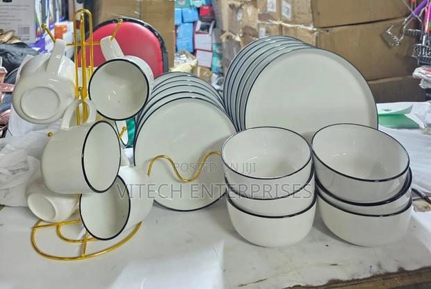 24pcs Dinner Set White - main view