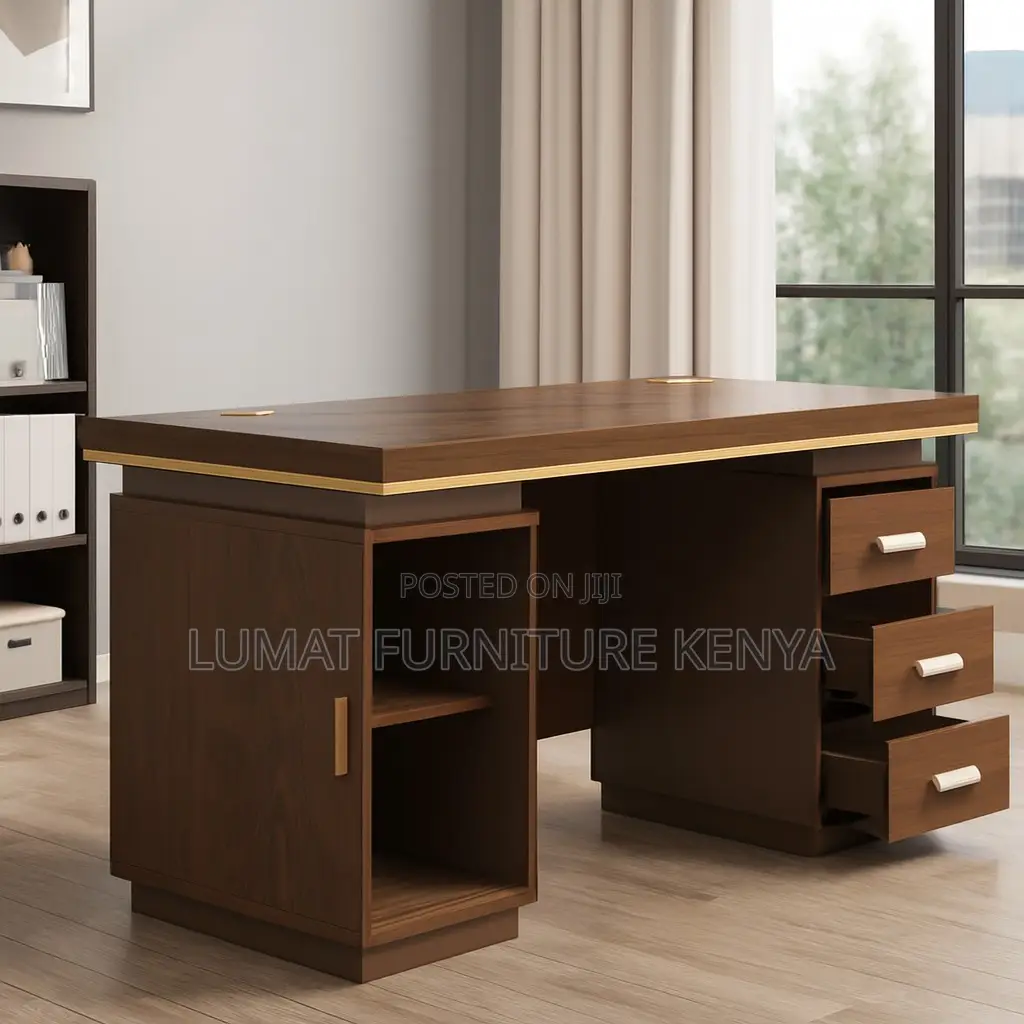 1.4m Office Desk With Storage Option