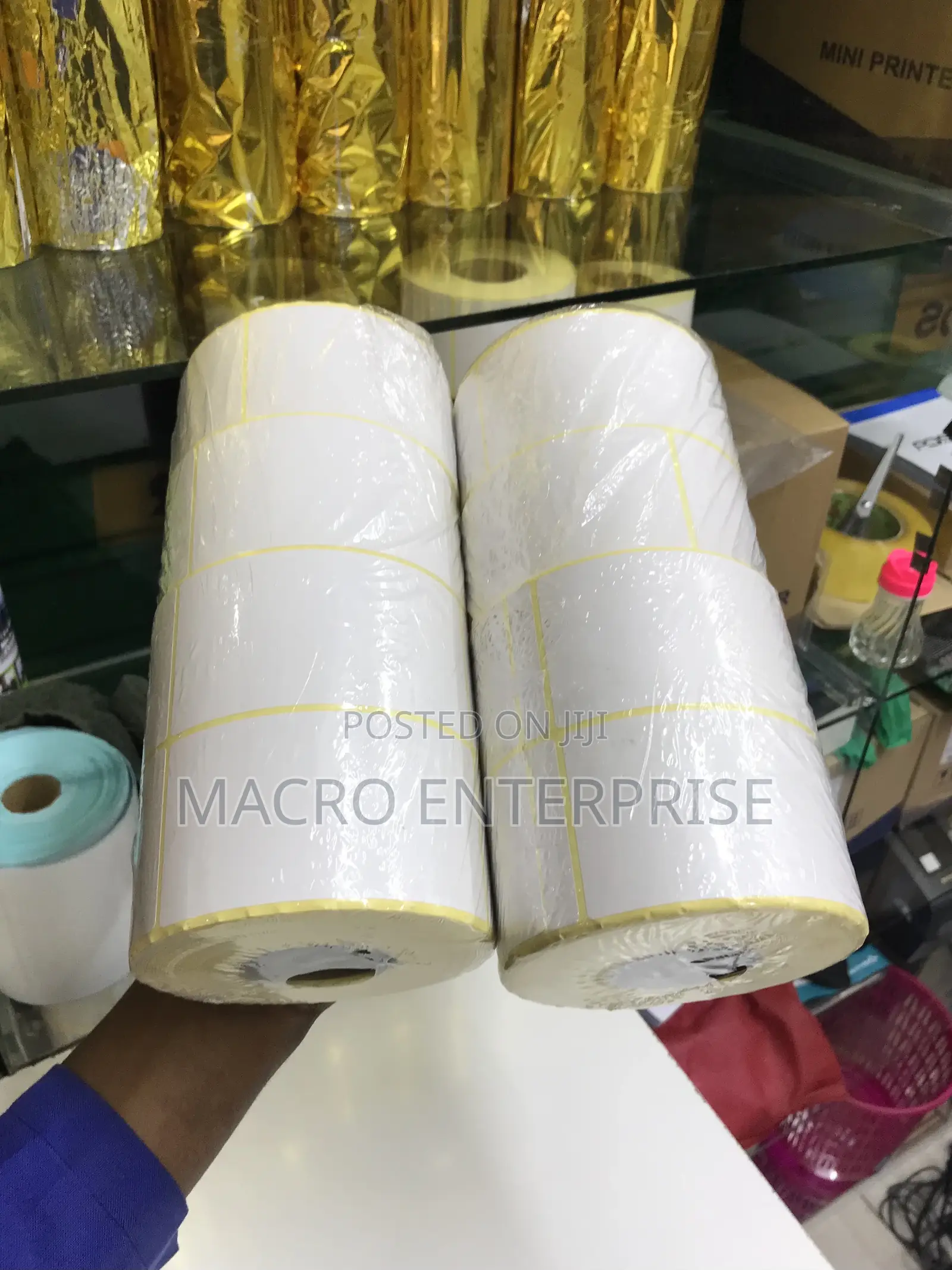 50mm X 100mm Barcode Stickers Roll – 500 Pieces For Label Printer