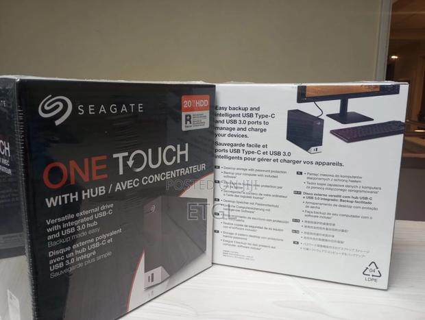 Seagate 20tb One Touch Hub External Hard Drive