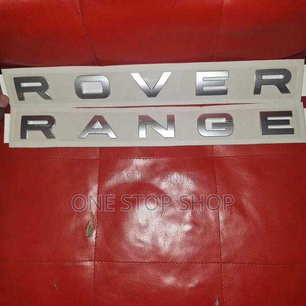 Silver or Black Range Rover Decal Replacement Badges