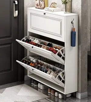 Home Shoe Rack; Elegant Ultra-thin Shoe Organizer For Entryways