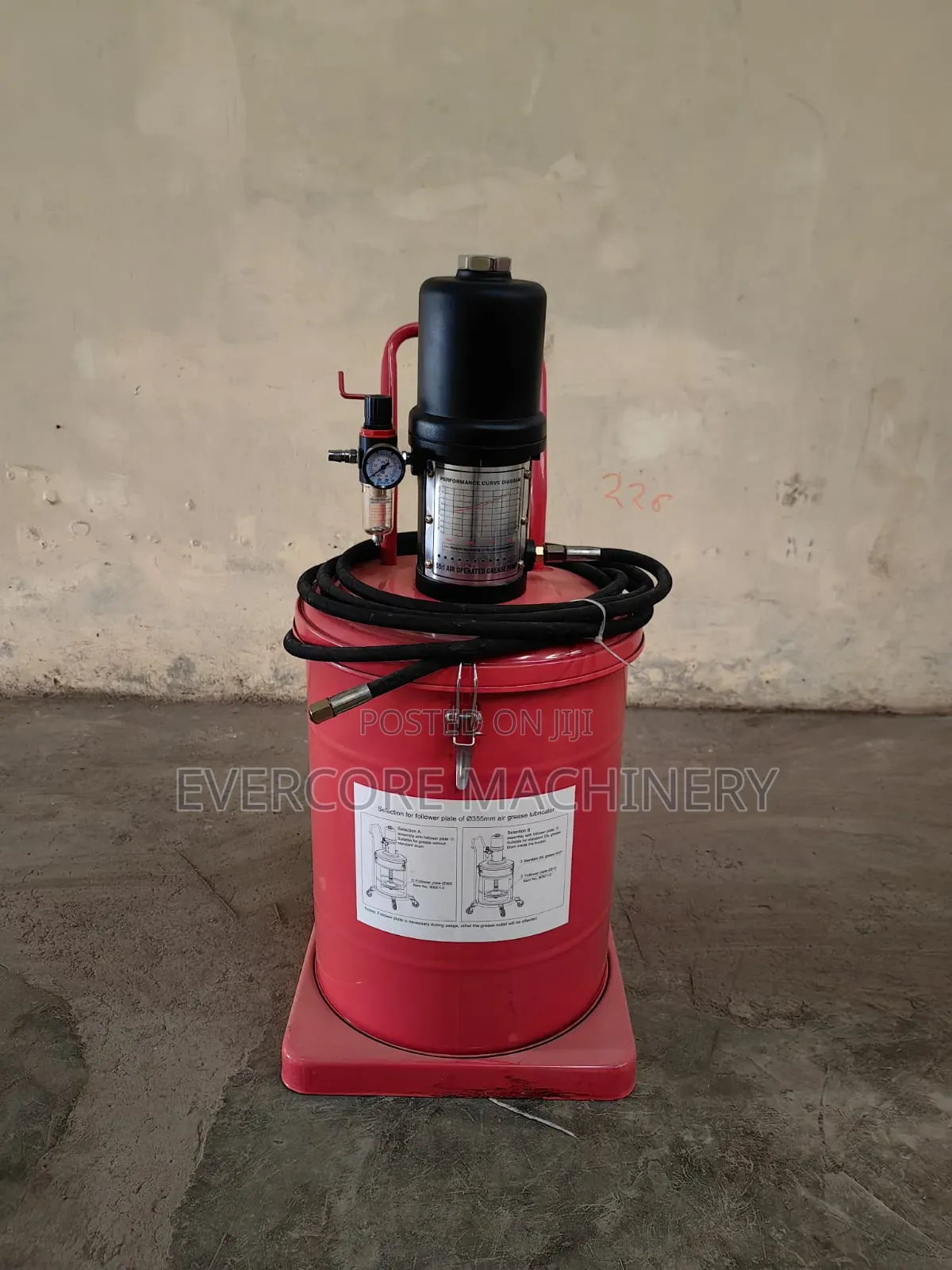 Best Quality Heavy Duty Pneumatic/Air Driven Greasing Machine.