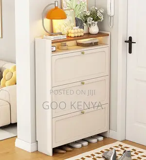 Home Shoe Organizer; Flip Drawer Shoe Rack for Home With Large Storage