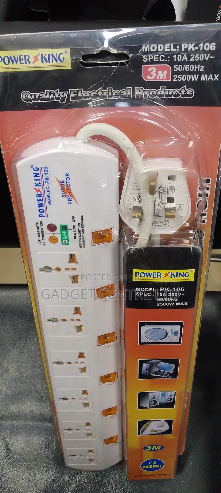 6way 3m Original Power King Extension Cable