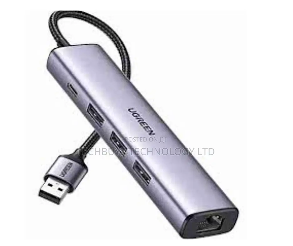 Ugreen Cm475 Usb 3.0-to 3*Usb Hub + Gigabit Converter