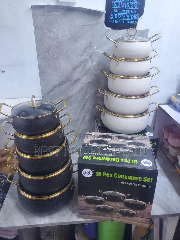 10pcs Cookware Set Nonstick Pots - main view