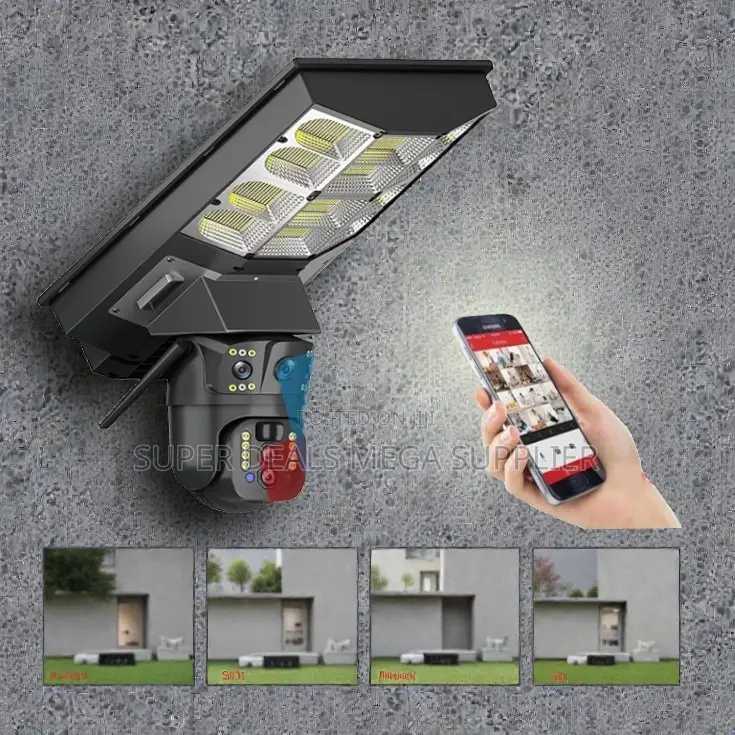 Weather Resistant Housing 4g PTZ Solar Camera Solar Street Light