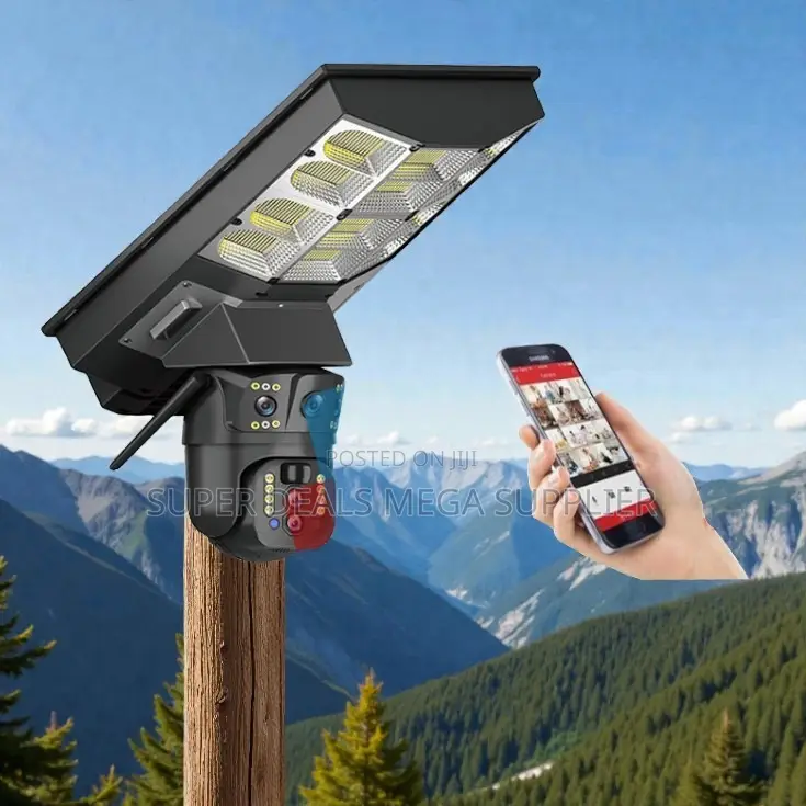 High Performance 4g PTZ Rotating Solar Camera Solar Street Light
