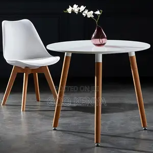 Home Table; Premium Wood Round Dining Set for Commercial and Home Use