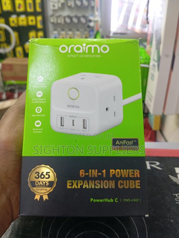 Oraimo Powerhub C U342 6in1 Power Expansion Cube - thumbnail 2