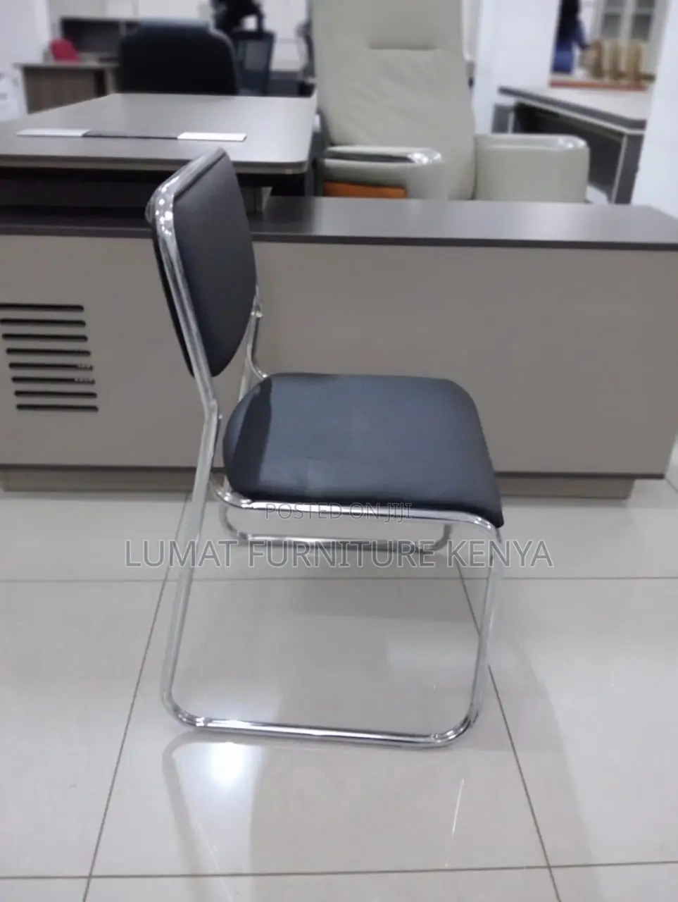 Durable Chrome Office Chair
