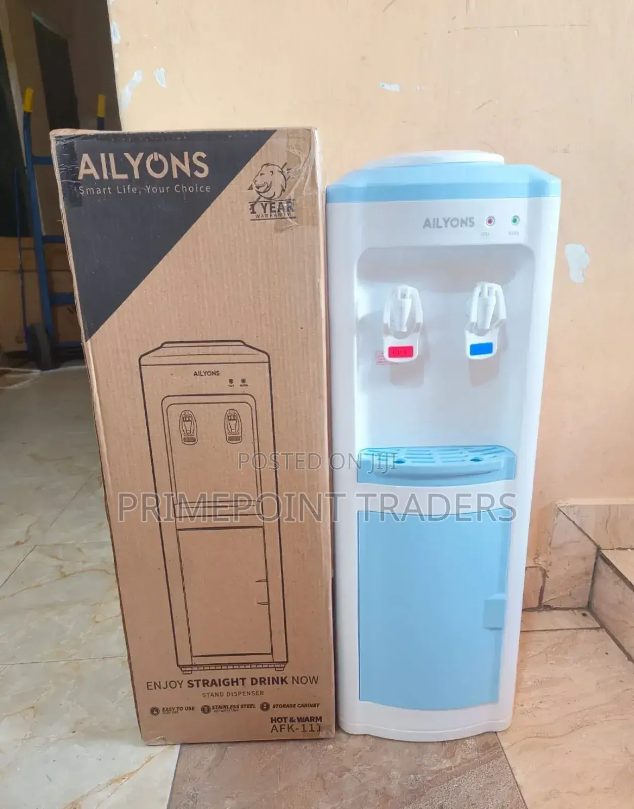 Ailyons Hot and Cold 2 Taps Water Dispenser