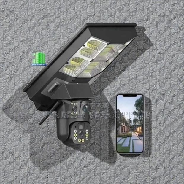 Motion Detection Support 4g PTZ Solar Camera Solar Street Light
