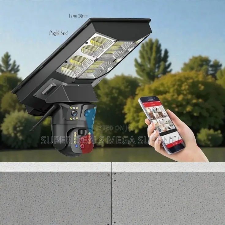 Smart Home Security 4g PTZ Rotating Solar Camera Solar Street Light