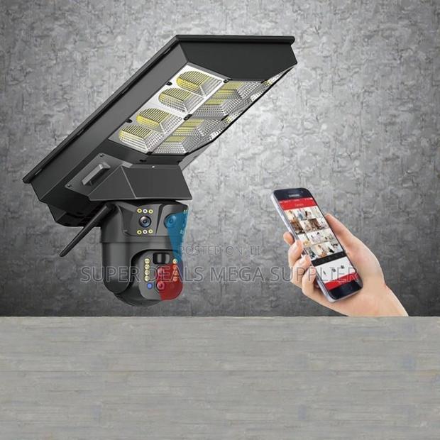 Secure Cloud Storage 4g PTZ Solar Camera Solar Street Light - main view