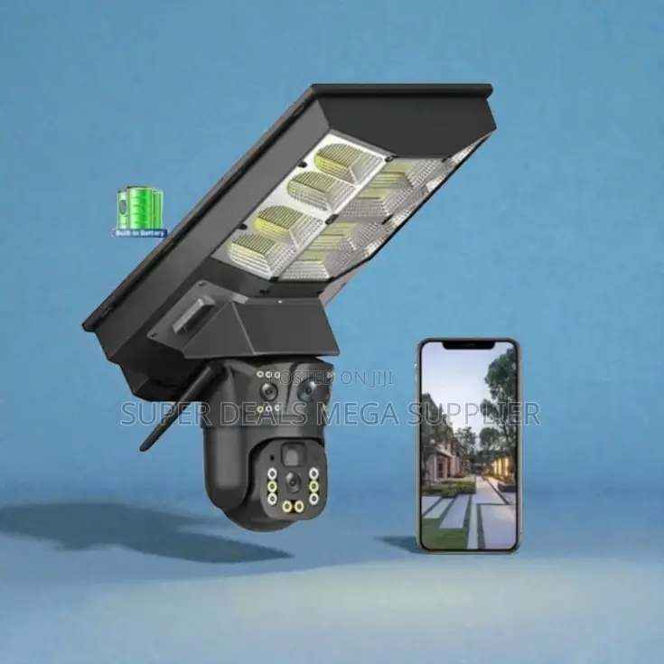 Waterproof Durable 4g PTZ Rotating Solar Camera Solar Street Light