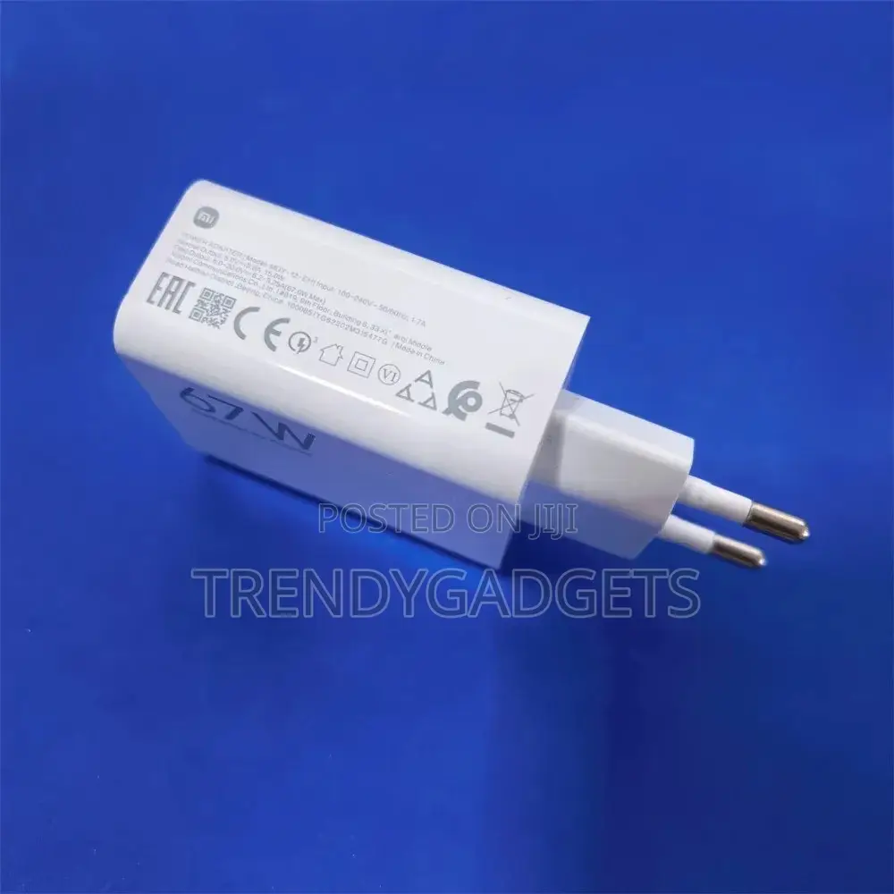 67w Type-C Fast Charger Original | Xiaomi Redmi Quick Charger