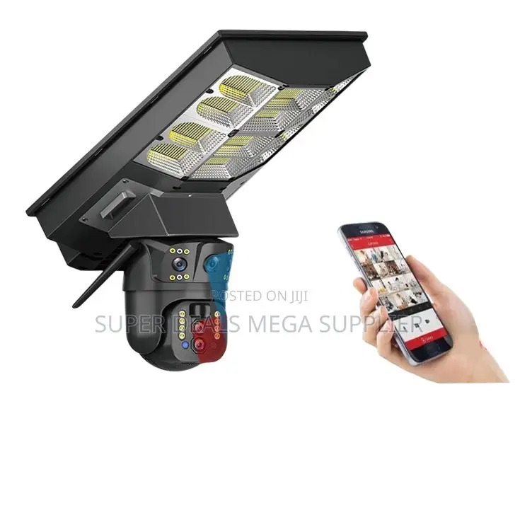 Built in Infrared Leds 4g PTZ Rotating Solar Camera Solar Street Light