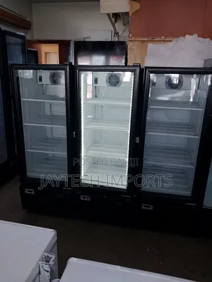 Durable Clean Black Display Fridge