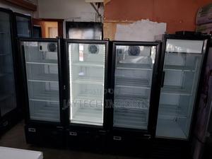 Black and White Display Fridge - main view