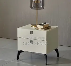 Home Cabinet; Multi-Functional Nightstand With Wood Finish and Drawers