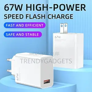 67watts Xiaomi Quick Charge Adapter + Type-C Cable for Redmi Poco
