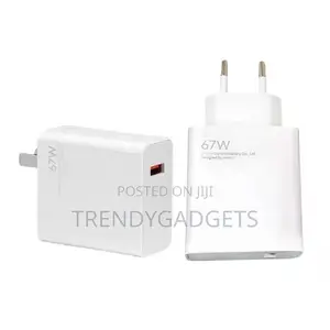 Xiaomi 67w Eu Fast Charger | Type-C Power Adapter + Data Cable