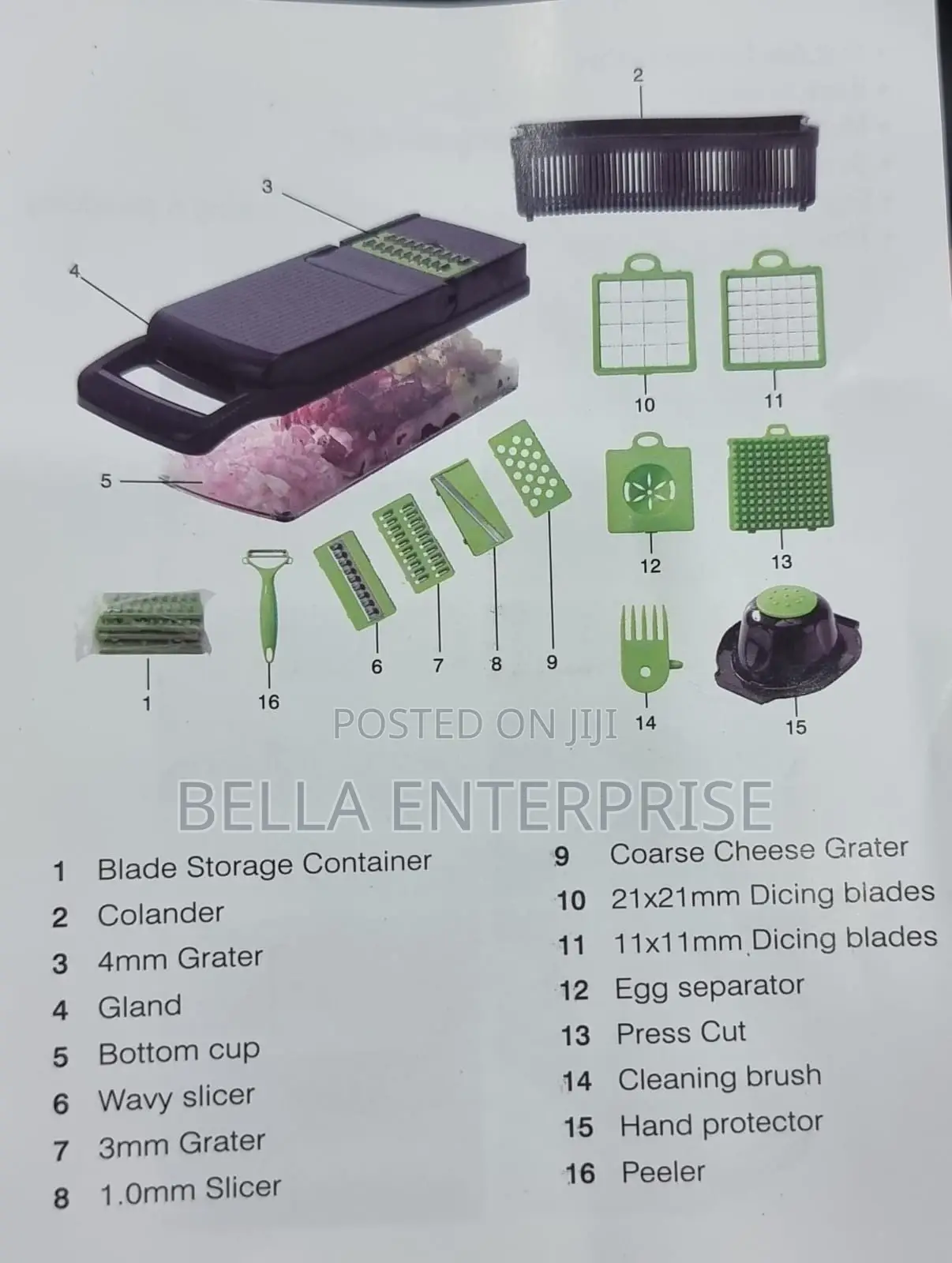 New Arrival16pc Veggie Cutter Slicer Dicer Chopper