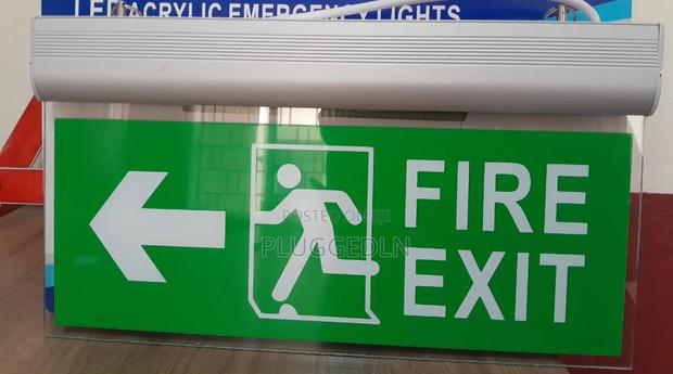 Led Acrylic Emergency Fire Exit Signs - main view