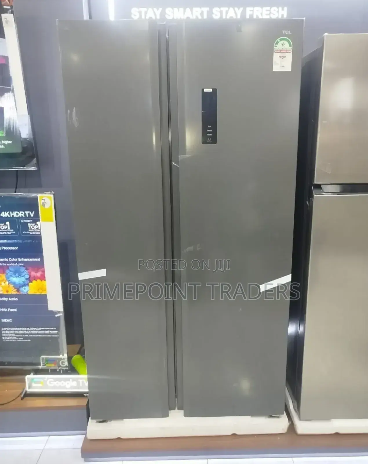 3. Keep Food Fresh With Tcl’S 492-Litre Side-by-Side Refrigerator