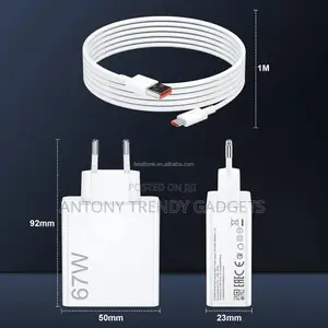 Xiaomi 67w Quick Charge Eu Plug | Type-C Cable Included