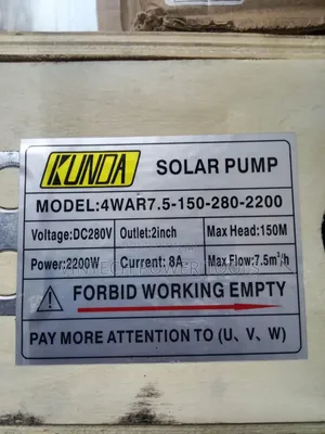 Kunda Solar Pump 150 M/150 M Solar Pump