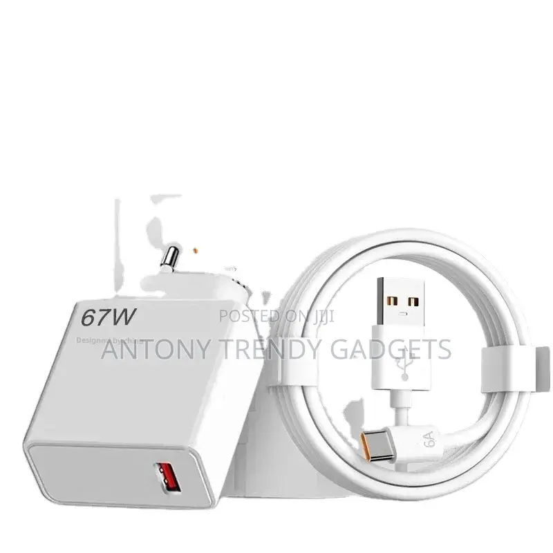 Xiaomi 67w Turbo Charge Adapter + Type-c Cable | Original Eu Charger