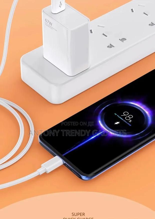 Xiaomi 67w Turbo Charge Adapter + Type-c Cable | Original Eu Charger - thumbnail 2