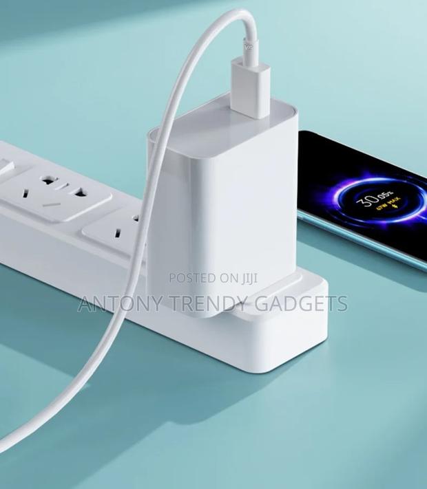 67w Usb-c Fast Charger For Xiaomi Redmi Note Poco With Type-c Cable