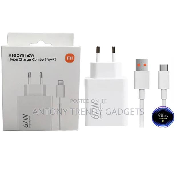 67w Usb-c Fast Charger For Xiaomi Redmi Note Poco With Type-c Cable - thumbnail 4