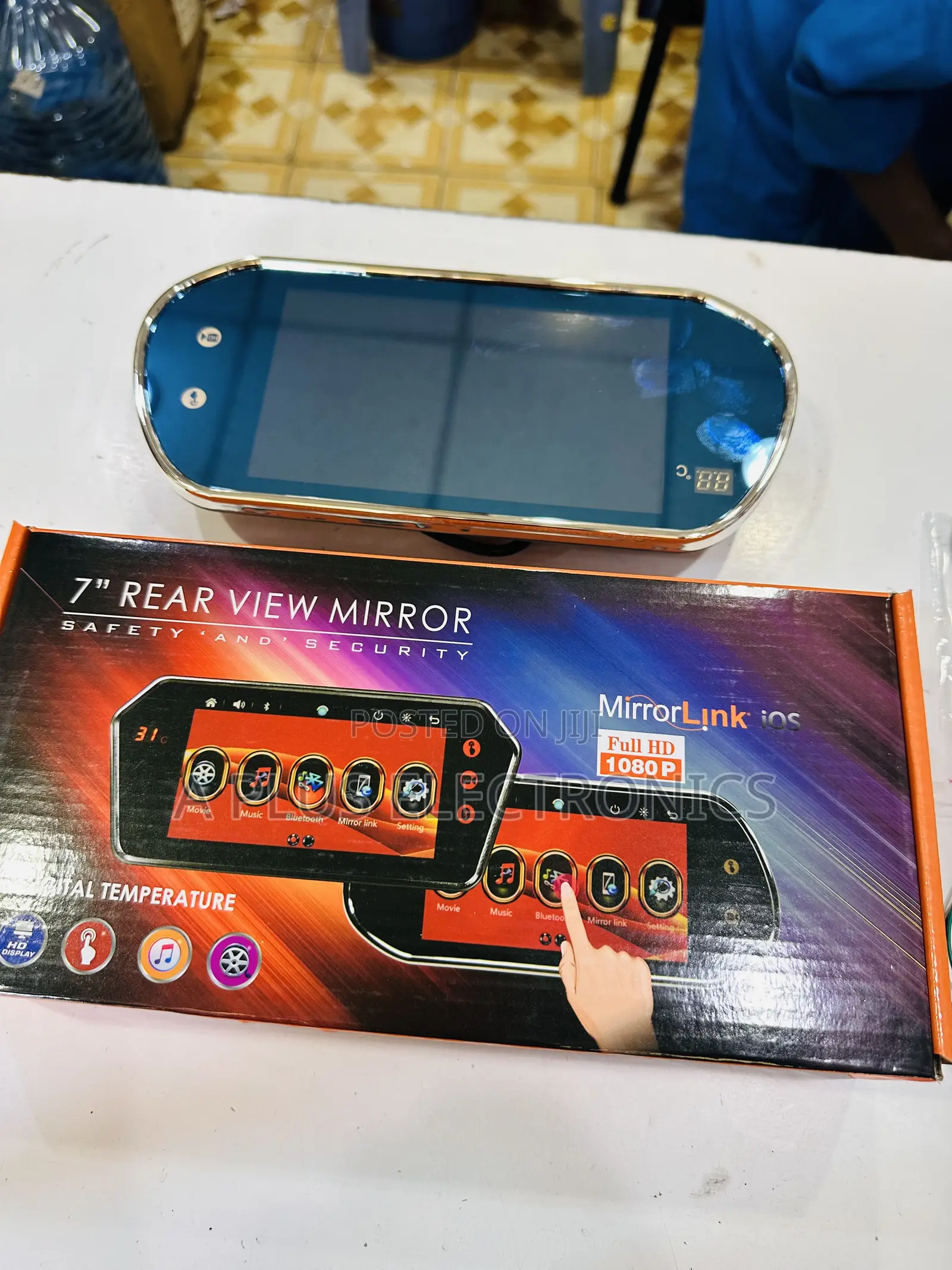 7" Car Rearview Mirror Display Screen