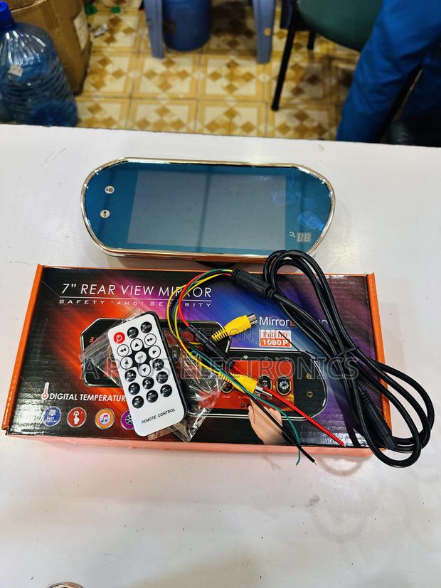 7" Rear View Mirror Monitor With Dual Video Input - main view