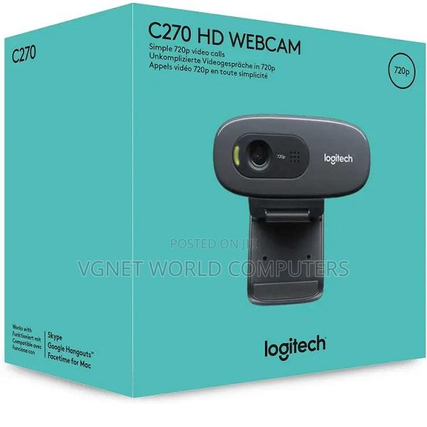 Logitech C270 Hd Webcam, 720p, Hd Video Calling, Noise-Reducing Mic, - thumbnail 2