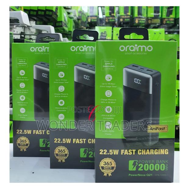 *Restocked;*
Oraimo Powergan 251 Ocw-5251ucc *25w Gan Ultra Fast*