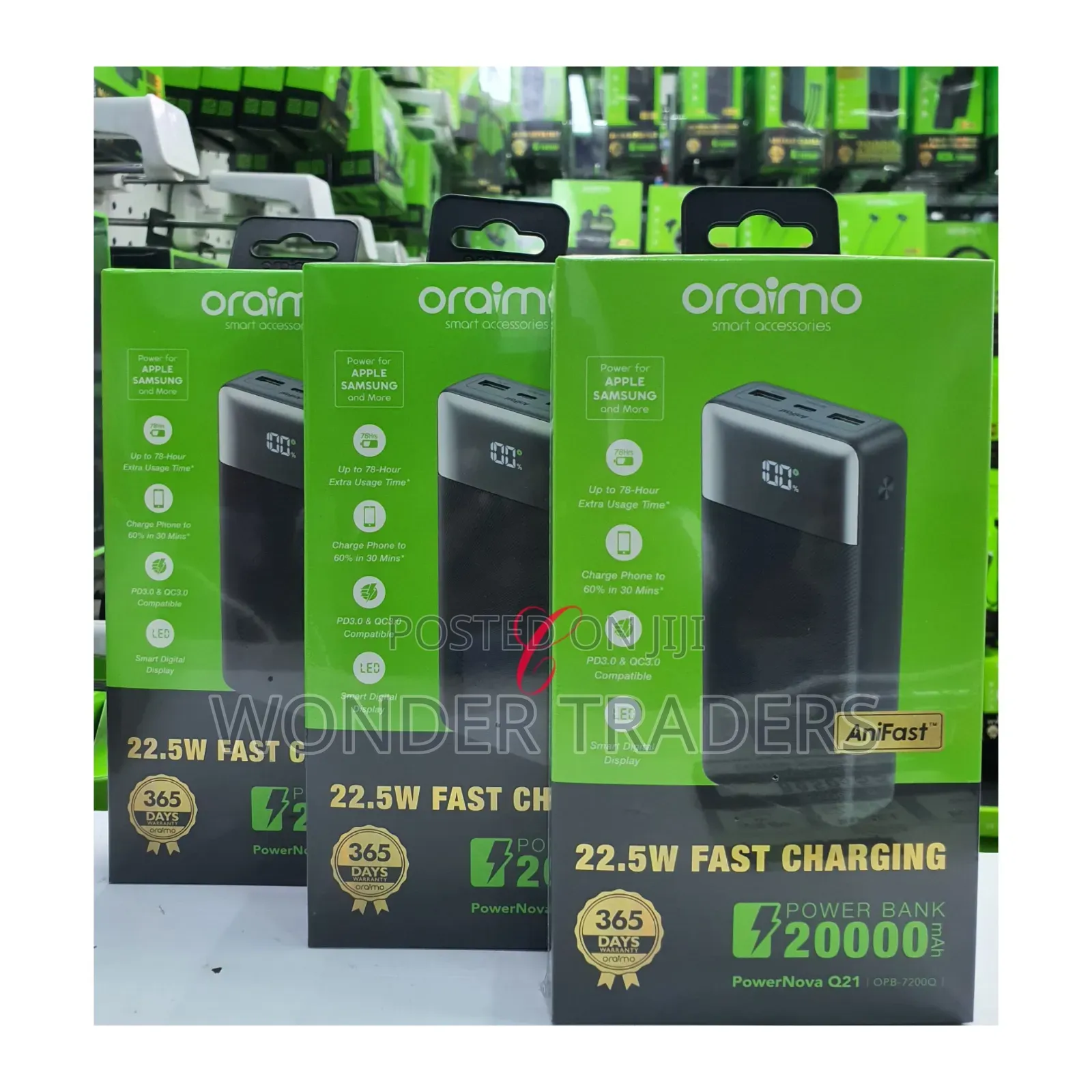 Oraimo Powernova Q21 Opb-7200q *22.5w 20,000mah* Fast Power Bank *