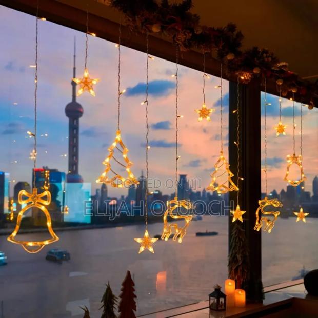 10 PCS Mixed Design Christmas W Led Garland Curtain Light - thumbnail 3