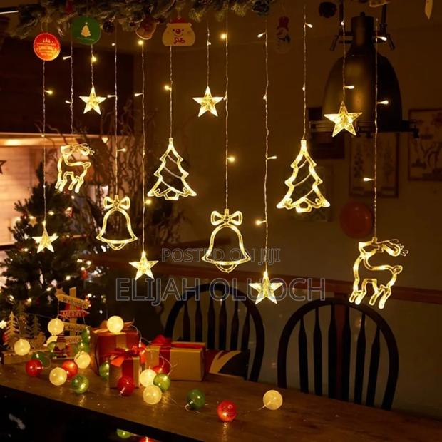 10 PCS Mixed Design Christmas W Led Garland Curtain Light - thumbnail 4