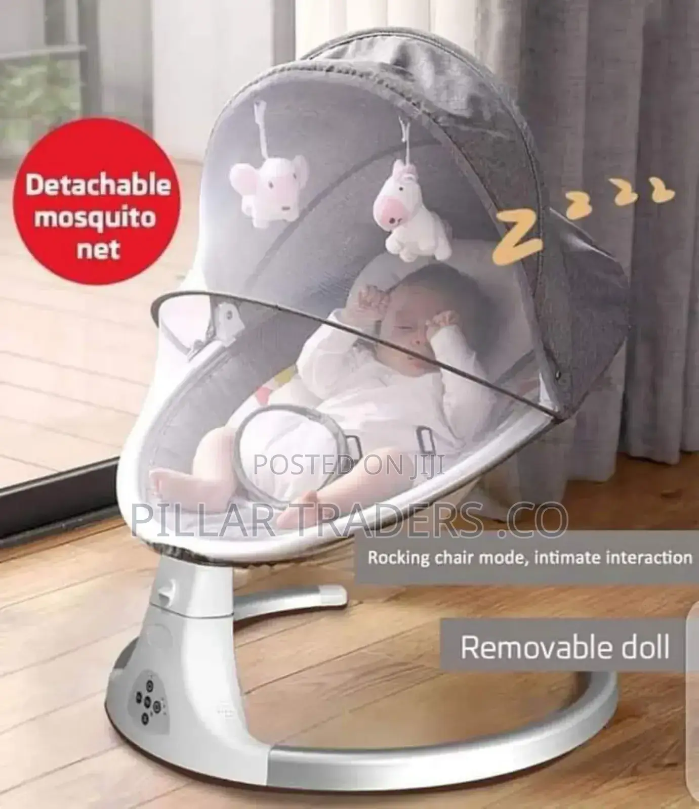 Electric Baby Swing With Detachable Net