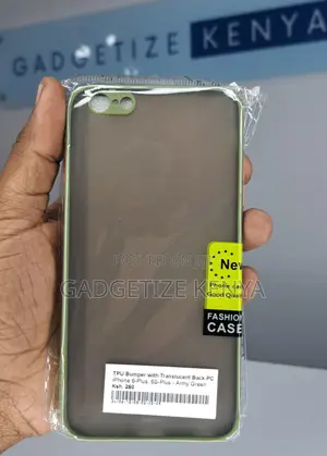 Case Cover for iPhone 6-Plus; 6s-Plus With Bumper and Translucent Back