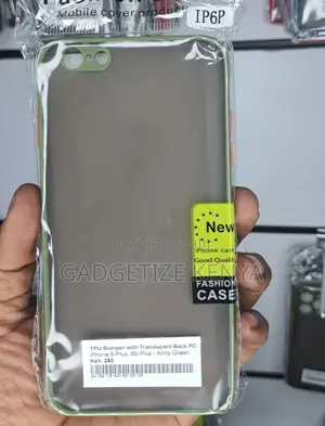 Case Cover for iPhone 6-Plus; 6s-Plus With Bumper and Translucent Back