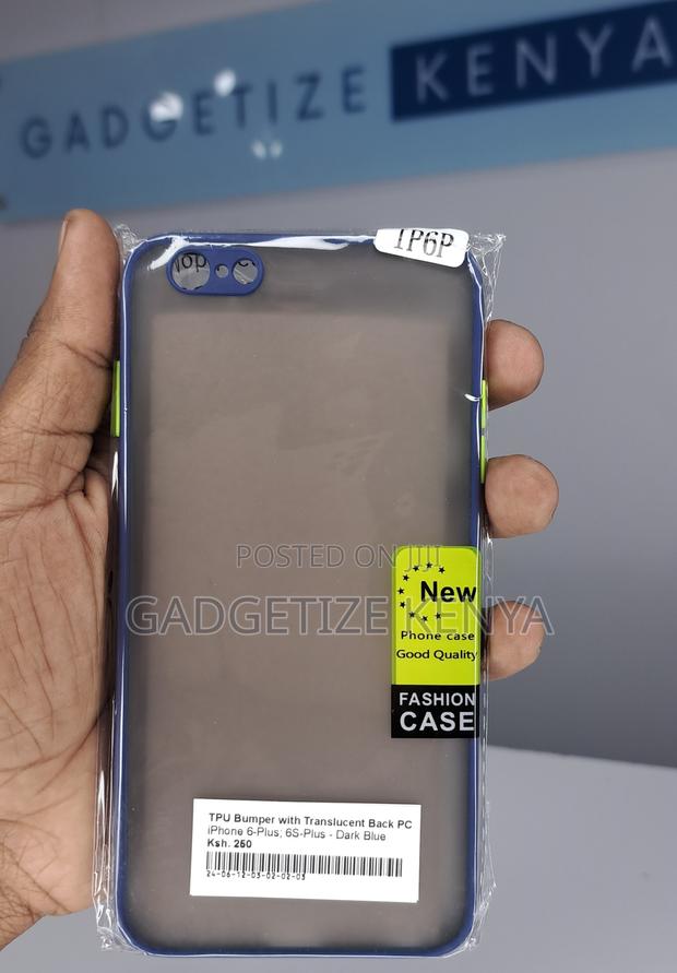 Case Cover for iPhone 6-Plus; 6s-Plus With Bumper and Translucent Back - thumbnail 7