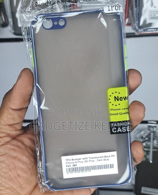 Case Cover for iPhone 6-Plus; 6s-Plus With Bumper and Translucent Back - thumbnail 8
