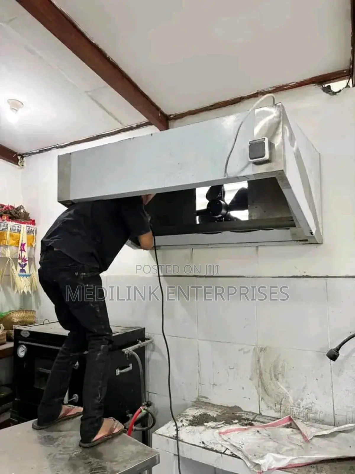 Stainless Steel Hood Installation